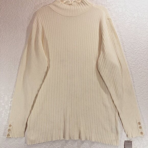 Charter Club Mock Neck Ribbed Sweater NEW - Picture 1 of 5